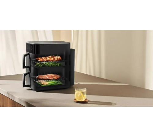 Аэрогриль аэрофритюрница Xiaomi Smart Double Stack Air Fryer 12L MAF-DS1201 черный
