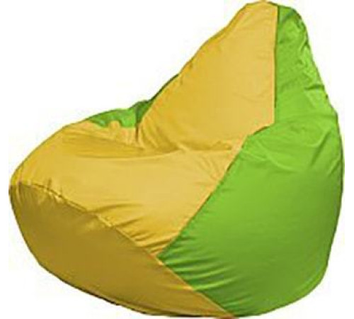 Кресло-мешок Flagman Груша Медиум Г1.1-256 жёлтый/салатовый