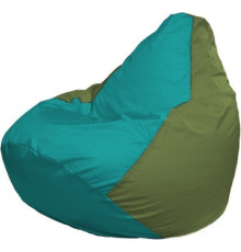 Кресло-мешок Flagman Груша Макси Г2.1-297 оливковый/бирюзовый