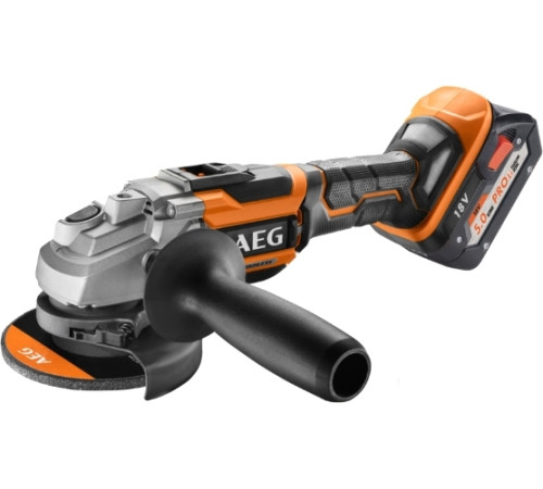 Угловая шлифмашина AEG Powertools BEWS 18-125BL-502C 4935464417 с 2-мя АКБ, кейс