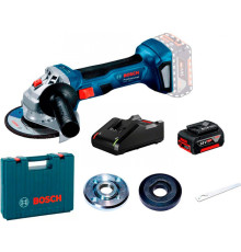 Угловая шлифмашина Bosch GWS 180-LI Professional 06019H9025 с 1-им АКБ, кейс