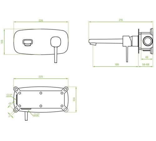 Смеситель Laveo Pola BAP 722P