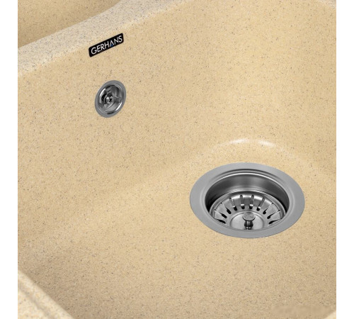 Кухонная мойка Gerhans E02 песочный