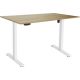 Стол с регулировкой высоты ErgoSmart Electric Desk Slim 1380х800х18 мм дуб натуральный/белый