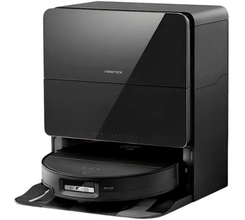 Робот-пылесос Roborock Robotic Vacuum Cleaner+Empty Wash Fill Dock S9 MaxV Ultra S90VER S9MVU52-02 с русской озвучкой, черный