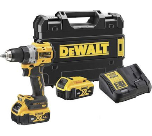 Дрель-шуруповерт DeWalt DCD800P2T с 2-мя АКБ, кейс