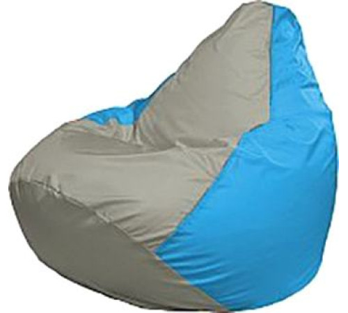 Кресло-мешок Flagman Груша Медиум Г1.1-337 серый/голубой