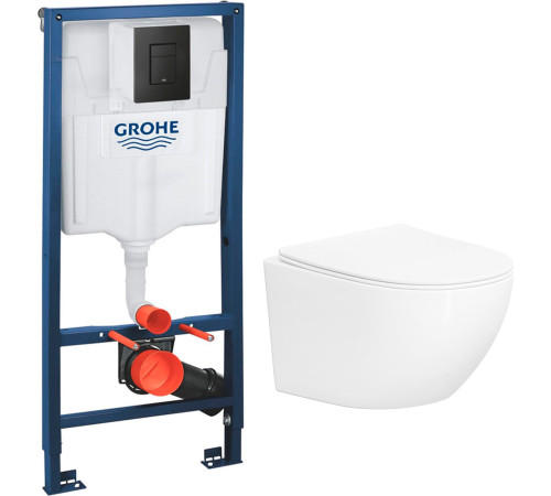 Унитаз подвесной Lauter Sulzdorf + GROHE Solido 38811KF0 белый с микролифтом