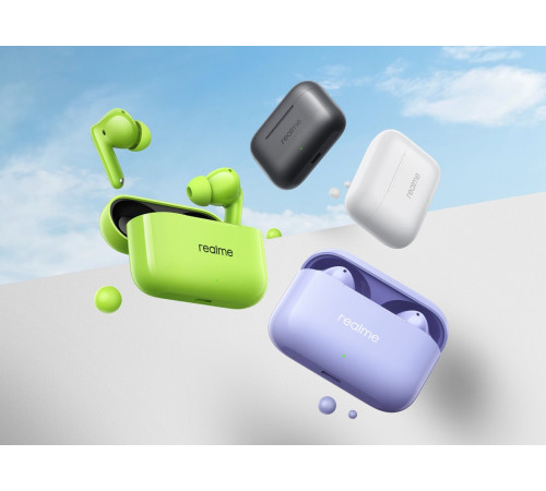 Наушники Realme Buds T200 зеленый