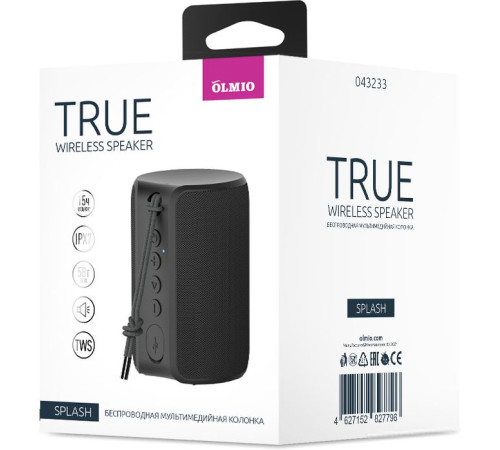 Беспроводная колонка Olmio Splash BS-02