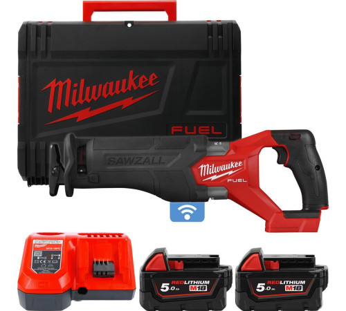 Сабельная пила Milwaukee Fuel M18 M18ONEFSZ-502X 4933478294 с 2-мя АКБ, кейс