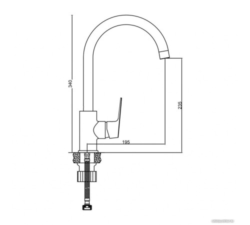 Смеситель Gross Aqua Dyno 3242285MW-B02
