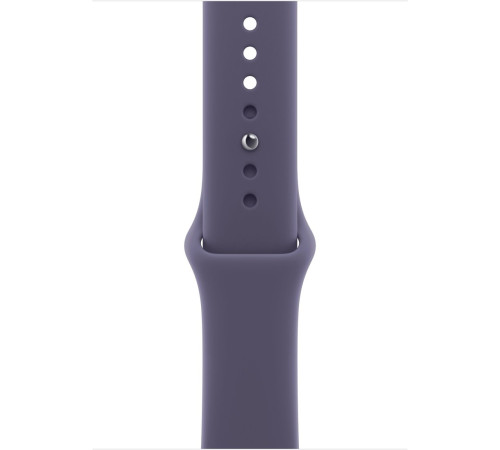 Умные часы Apple Watch Series 11 46 мм алюминиевый корпус, серебристый/фиолетовый туман, спортивный силиконовый ремешок M/L