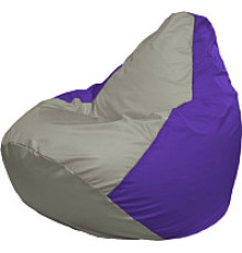Кресло-мешок Flagman Груша Мега XXXL Г3.1-352 серый/фиолетовый