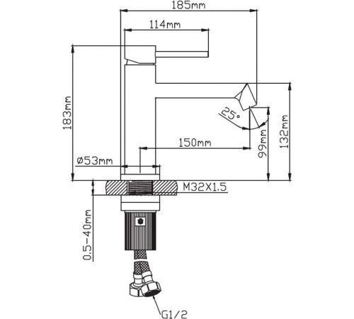 Смеситель Diadonna D234-10QH