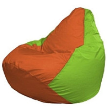 Кресло-мешок Flagman Груша Мини L Г0.1-215 оранжевый/салатовый