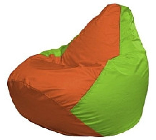 Кресло-мешок Flagman Груша Мини L Г0.1-215 оранжевый/салатовый