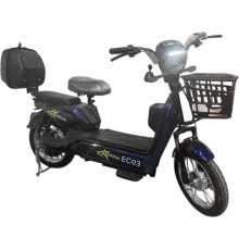 Электроскутер NOVA EC03 синий, без цепи