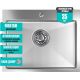 Кухонная мойка Mixline Pro 552934 сатин, с сифоном