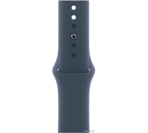 Умные часы Apple Watch SE 2 40 мм алюминиевый корпус, серебристый/грозовой синий, спортивный силиконовый ремешок M/L