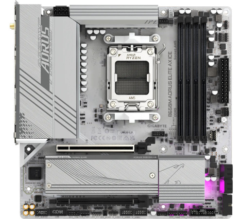 Материнская плата Gigabyte B650M Aorus Elite AX Ice