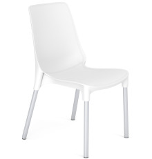 Стул Sheffilton SHT-ST75/S424 белый/хром лак
