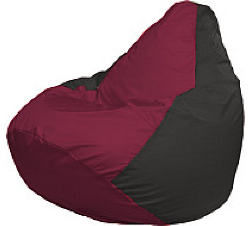 Кресло-мешок Flagman Груша Мини L Г0.1-299 бордовый/черный