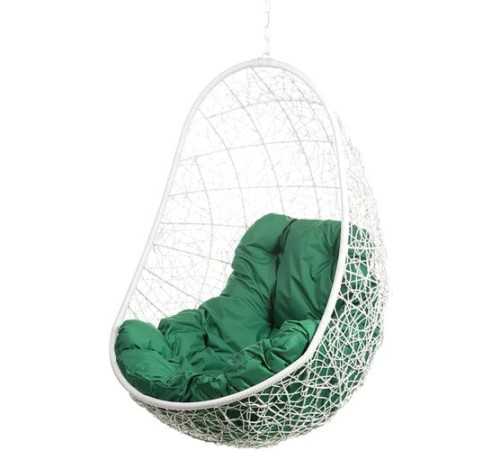 Подвесное кресло BiGarden Easy BS без стойки белый/зеленый