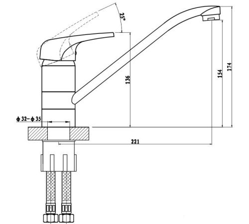 Смеситель Gross Aqua Optima 3509511C-G0146