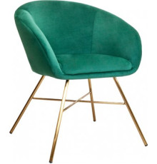Стул AksHome Amur зеленый велюр/золото