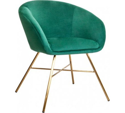 Стул AksHome Amur зеленый велюр/золото