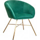 Стул AksHome Amur зеленый велюр/золото