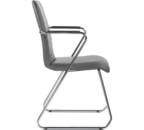 Кресло Brabix Visit CF-101 хром/экокожа темно-серый