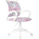 Офисное кресло Бюрократ Burokids 1W 1942510 мультиколор розовая луна/пластик белый