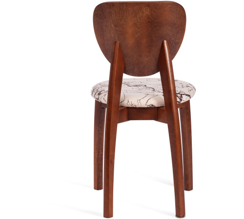 Стул TetChair Diamante мягкое сиденье коричневый/крекс бежевый