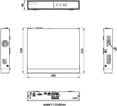 Сетевой видеорегистратор Hikvision DS-7104NI-Q1/4P/MD