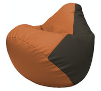 Кресло-мешок Flagman Груша Г2.3-2016 оранжевый/черный