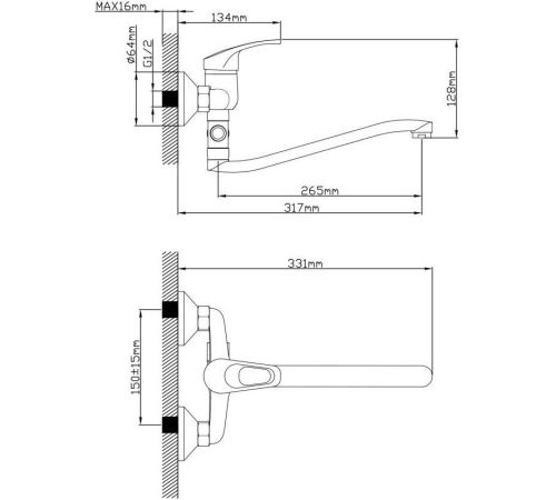 Смеситель AV Engineering AVURS7-A120-222