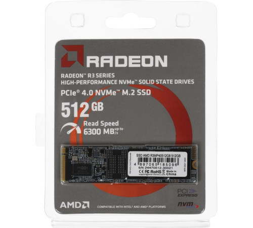 SSD AMD Radeon R3 512GB R3MP40512G8