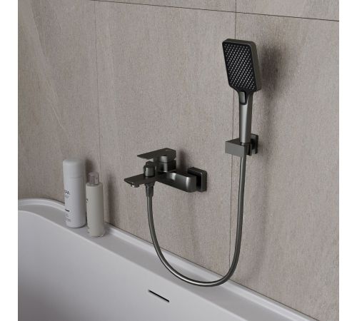 Комплект смесителей Oliveeka OL-639003A+139003-BGM матовый оружейный металл