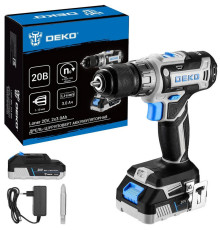 Дрель-шуруповерт Deko Loner 20V 085-1005 с 2-мя АКБ