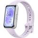 Фитнес-браслет Huawei Band 11 серебристый алюминиевый корпус, с сиреневым силиконовым ремешком, международная версия