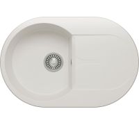 Кухонная мойка Polygran Atol-760 белый хлопок 36