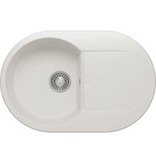 Кухонная мойка Polygran Atol-760 белый хлопок 36