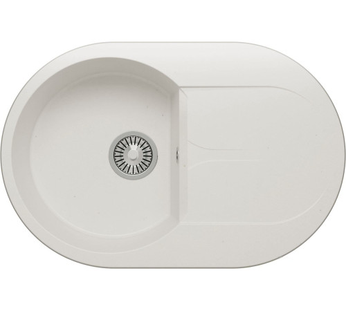 Кухонная мойка Polygran Atol-760 белый хлопок 36