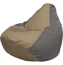Кресло-мешок Flagman Груша Макси Г2.1-86 серый/бежевый темный