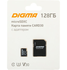 Карта памяти Digma MicroSDXC Class 10 Card30 DGFCA128A03