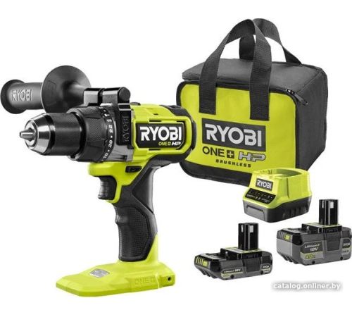 Ударная дрель-шуруповерт Ryobi RPD18X-242S 5133005283 с 2-мя АКБ 2 Ач+4 Ач, сумка