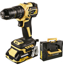 Ударная дрель-шуруповерт Hanskonner HCD2065BLIC с 2-мя АКБ, кейс