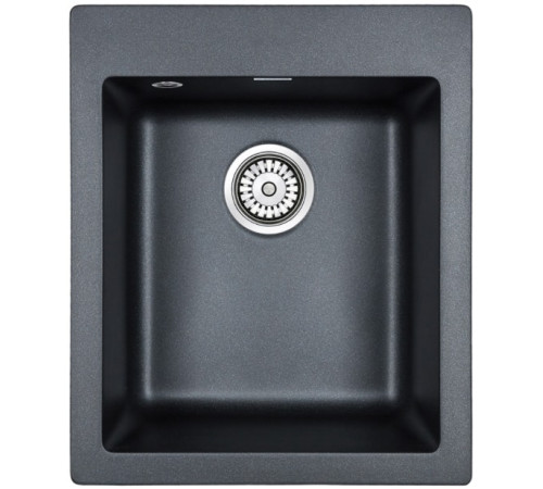 Кухонная мойка Paulmark Kante 40 PM104249-BLM черный/черный металлик